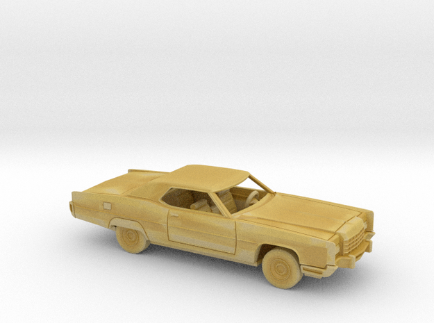1/87 1973 Lincoln Continental Coupe Kit in Tan Fine Detail Plastic