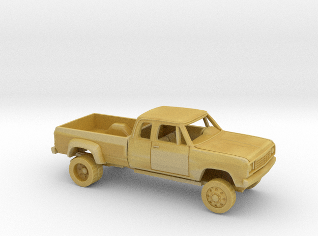 1/87 1976 Dodge D-Series Ext.Cab Dually Bed Kit in Tan Fine Detail Plastic