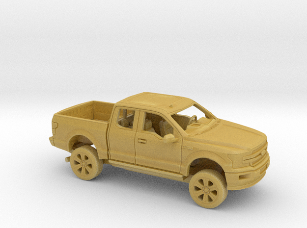 1/87 2019 Ford F150 Ext Cab Short Bed Kit in Tan Fine Detail Plastic