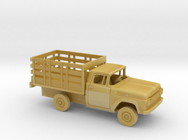 1/160 1959 Ford F-Series Regular Cab Stakebed Kit in Tan Fine Detail Plastic