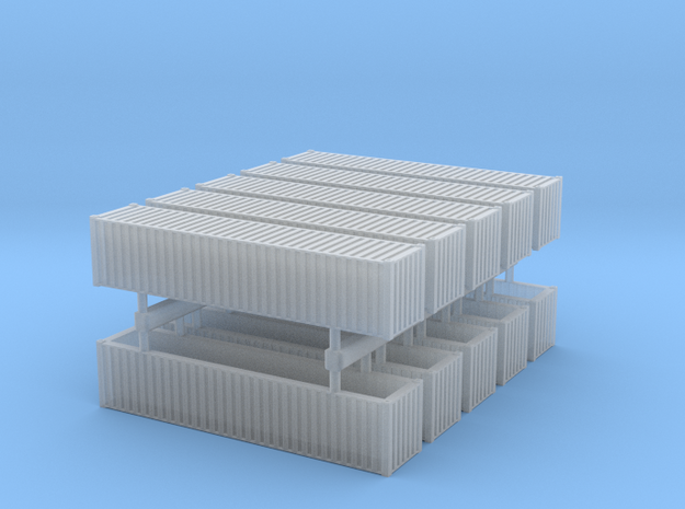 40ft Container in 1/350 (10 pcs.) in Clear Ultra Fine Detail Plastic