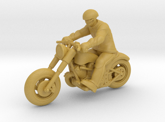 Harley Rider 1:87 HO in Tan Fine Detail Plastic