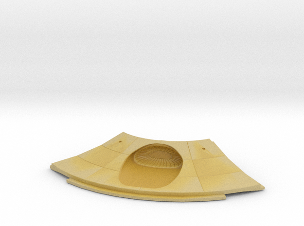 1:537 Reliant Lower Saucer Deflector in Tan Fine Detail Plastic