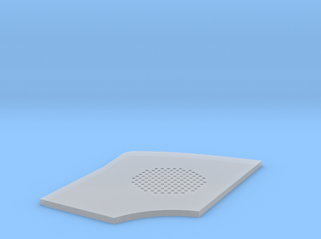Speaker holes template in Clear Ultra Fine Detail Plastic