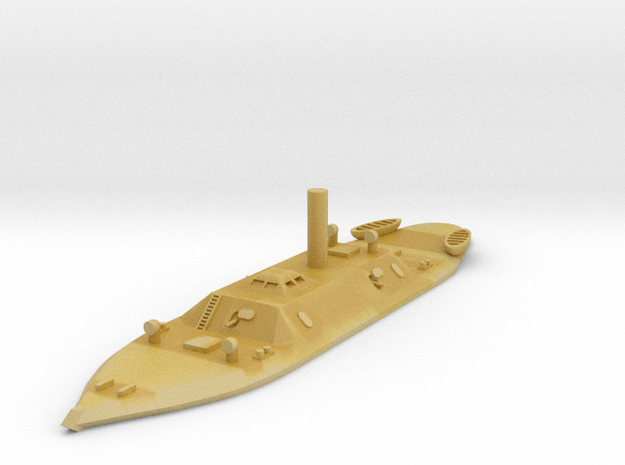 1/1200 "Bigbee Boat" Ironclad in Tan Fine Detail Plastic