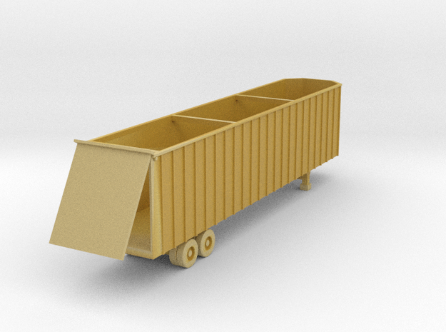 48 foot Woodchip Trailer 2 - Zscale in Gray Fine Detail Plastic