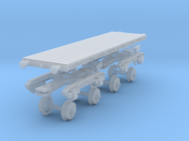 55t Armour Plate truck LMS detail in Clear Ultra Fine Detail Plastic