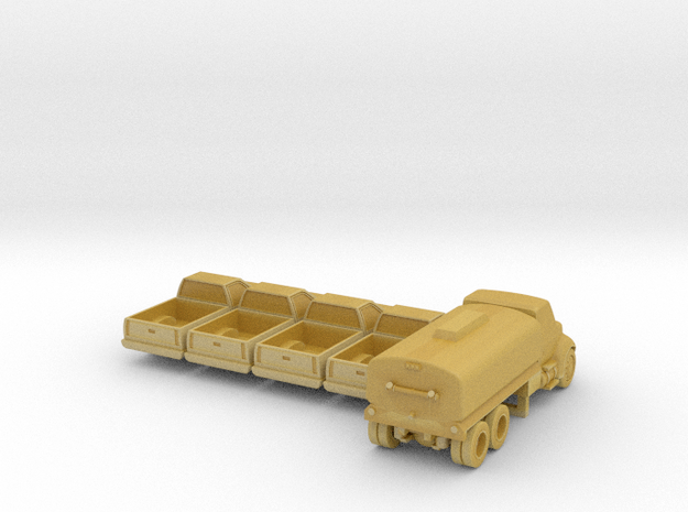 Pickup and Water Tanker set - 1:200scale in Tan Fine Detail Plastic