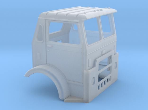 1/87 White Compact Cab in Clear Ultra Fine Detail Plastic