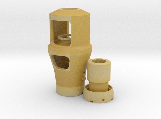 1:6 Panther muzzle brake for Mr J in Tan Fine Detail Plastic