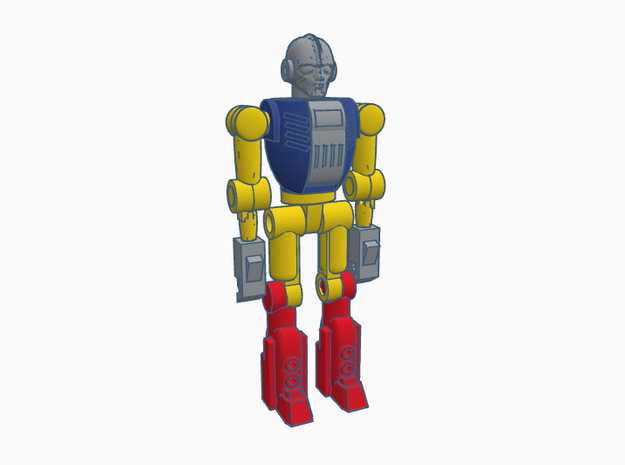 CosmoRobo Micronauts Figure in Blue Processed Versatile Plastic