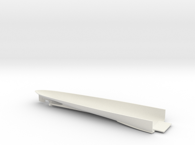 1/600 Colossus Class CVL Lower Hull Stern in White Natural Versatile Plastic