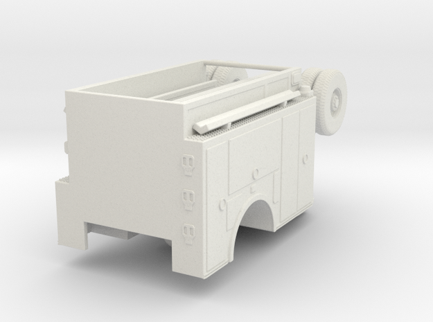 1/64 AHHL Engine Body Compartment in White Natural Versatile Plastic