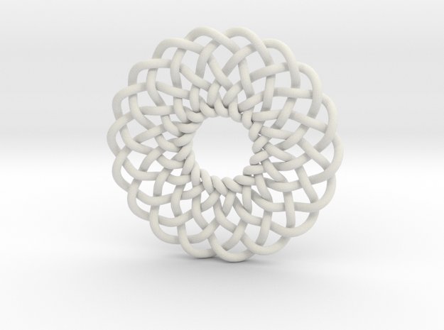 Celtic Knots 02 in White Natural Versatile Plastic