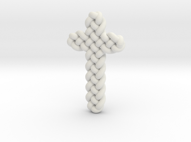 Celtic Knots 06 in White Natural Versatile Plastic