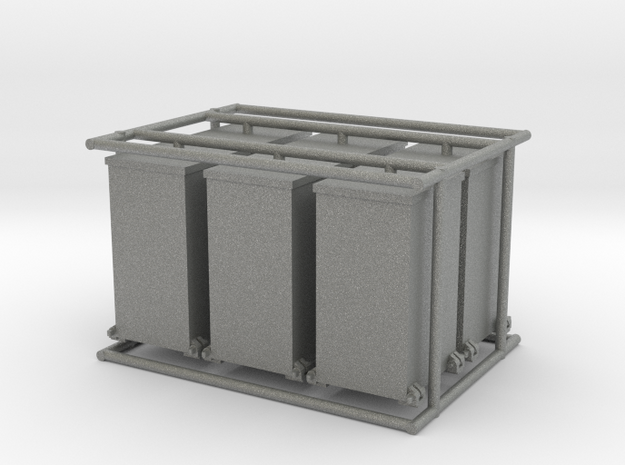 6 x 1/35 IJN Type 93 13mm ammo boxes in Gray PA12