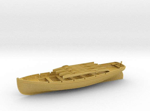 1/72 IJN 9m Cutter w. Paddles in Tan Fine Detail Plastic