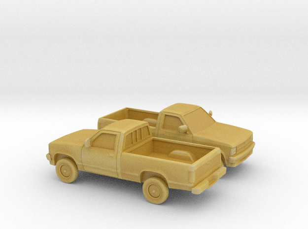 1/160 2X 1987-90 Dodge Dakota in Tan Fine Detail Plastic