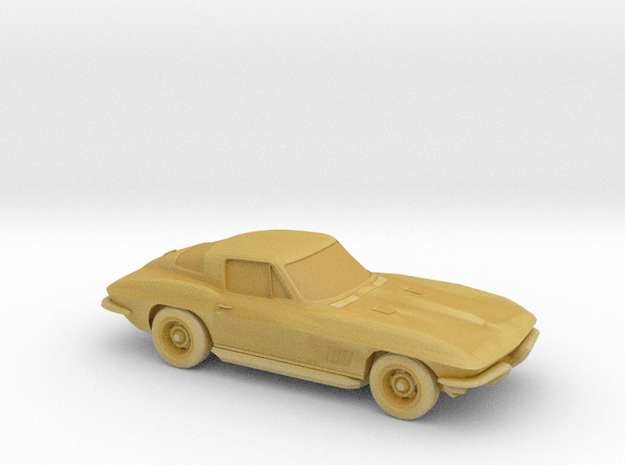 1/96 1963 Corvette Stingray in Tan Fine Detail Plastic