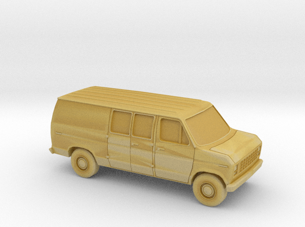 1/120 1X 1975-91 Ford E-Series Delivery Van in Tan Fine Detail Plastic