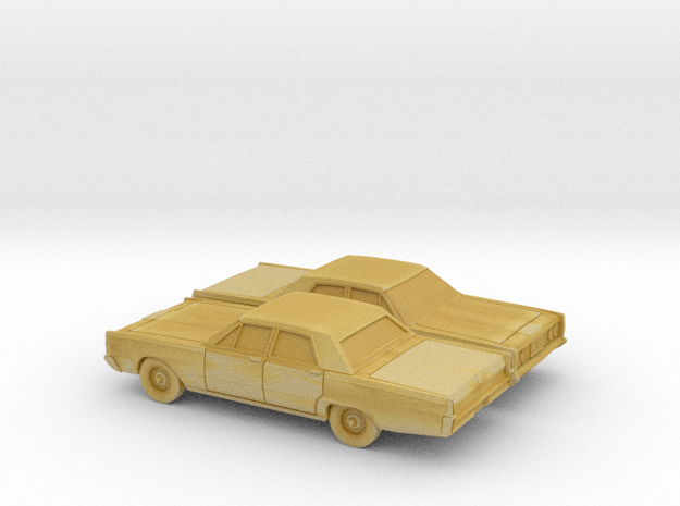 1/144 2X 1965 Mercury Monterey Sedan in Tan Fine Detail Plastic