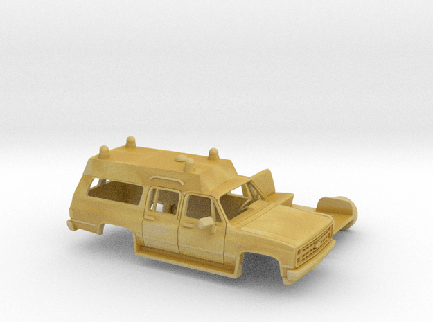 1/87 1980-88 Chevrolet Suburban Ambulance Kit in Tan Fine Detail Plastic