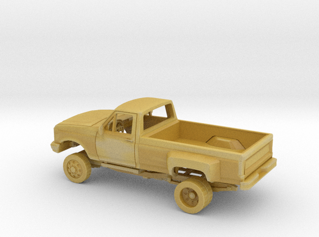 1/87 1987-91 Ford F Series Single Cab Dually Kit in Tan Fine Detail Plastic