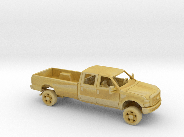 1/87 2007-10 Ford F Series CrewCab Long Bed Kit in Tan Fine Detail Plastic