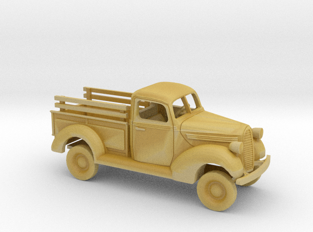 1/87 1939-41 Ford PickUp w Stakes Kit in Tan Fine Detail Plastic