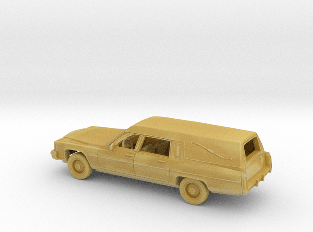 1/87 1980-89 Cadillac DeVille, Brougham Hearse Kit in Tan Fine Detail Plastic