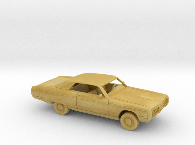 1/87 1972 Plymouth Fury Coupe Kit in Tan Fine Detail Plastic