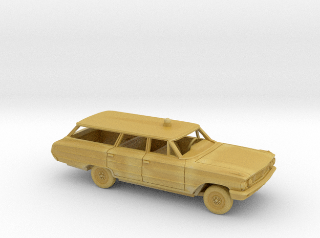 1/160 1964 Ford Galaxie Fire Chief Station Wagon K in Tan Fine Detail Plastic