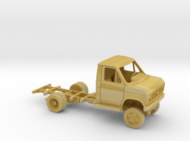 1/87 1975 -91 Ford E-Series Cab and Frame Kit in Tan Fine Detail Plastic