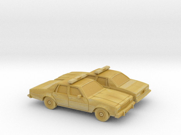 1/160 2X 1977-78 Chevy Impala Sedan Police Shell in Tan Fine Detail Plastic