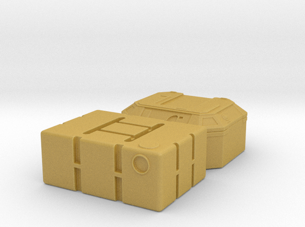 1:48 SW Lg Containers in Tan Fine Detail Plastic