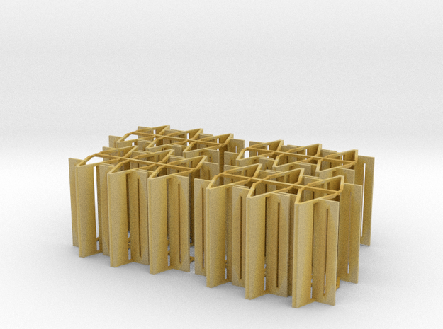 Bench type F (duble) - H0 ( 1:87 scale ) 24 Pcs se in Tan Fine Detail Plastic