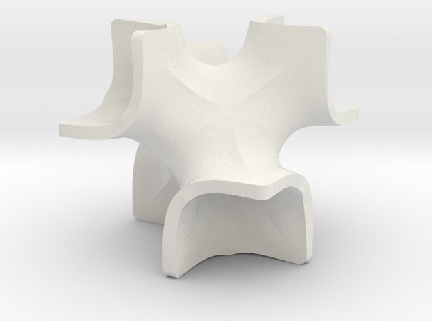 symmetry1_thin in White Natural Versatile Plastic