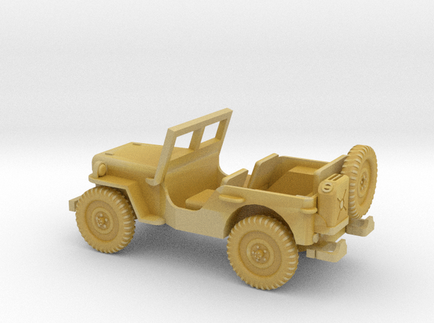1/72 Scale MB Jeep in Tan Fine Detail Plastic