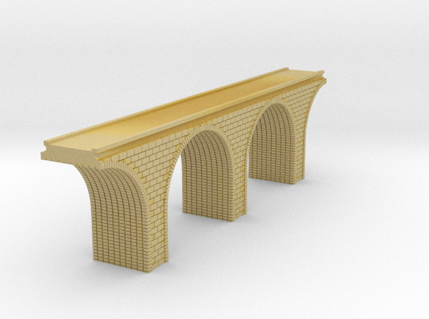 T Scale Arch Bridge Double Track 1:450 Scale in Tan Fine Detail Plastic