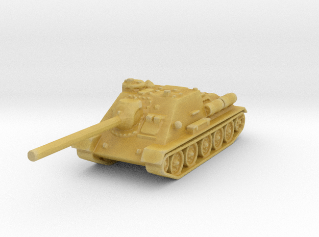 SU-100 tank 1/285 in Tan Fine Detail Plastic
