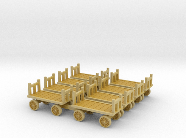 Baggage Cart N Scale Luggage Carts in Tan Fine Detail Plastic