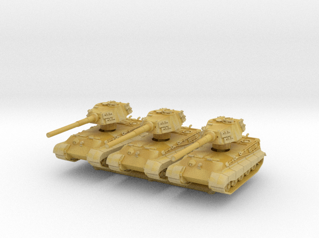 Tiger II H (x3) 1/350 in Tan Fine Detail Plastic