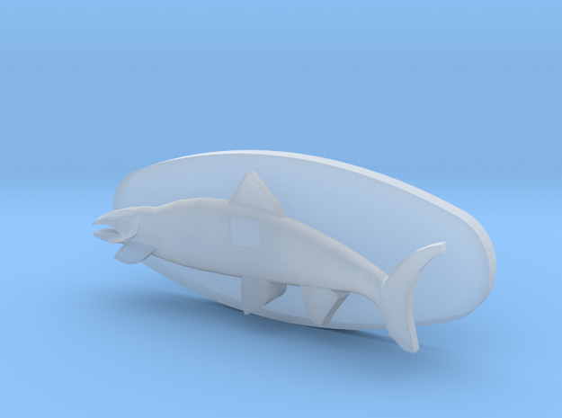 fish trophy S Scale in Clear Ultra Fine Detail Plastic