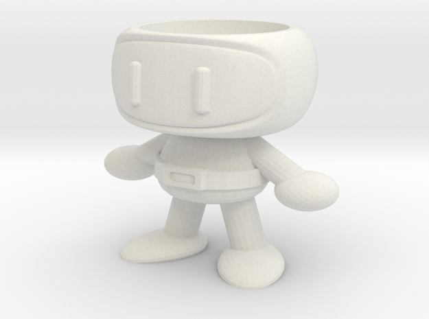 Bomber Man Cup in White Natural Versatile Plastic