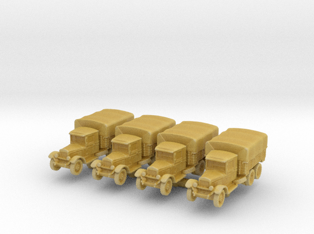 Zis-6 (covered) (x4) 1/350 in Tan Fine Detail Plastic