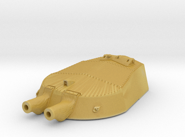 1/350 HMS Tiger Replacement A Turret x1 in Tan Fine Detail Plastic