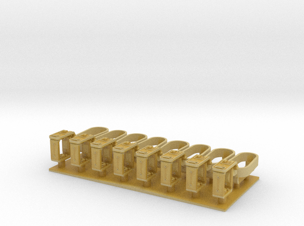German rifle clamps 1:16 in Tan Fine Detail Plastic
