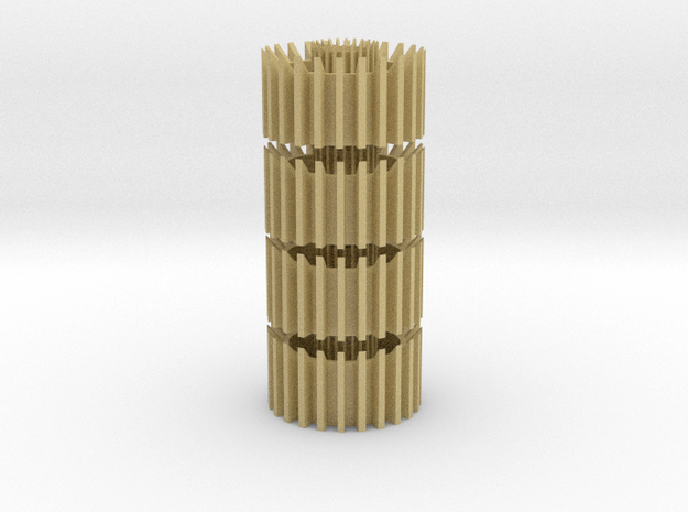 2256-ven-nozz-stack in Tan Fine Detail Plastic