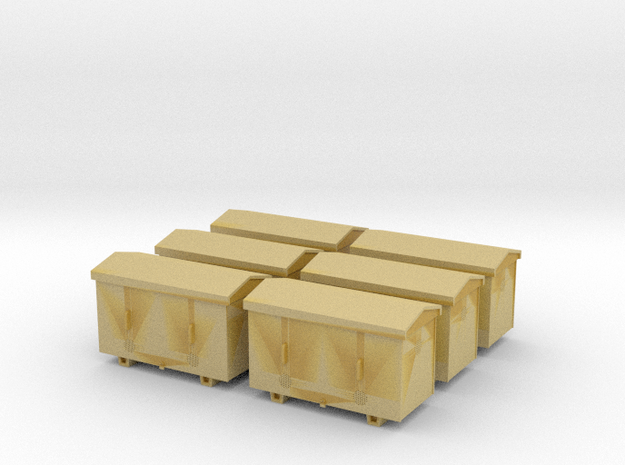 TJ-H04651x6 - Caisses à piles acier galvanisé gran in Tan Fine Detail Plastic