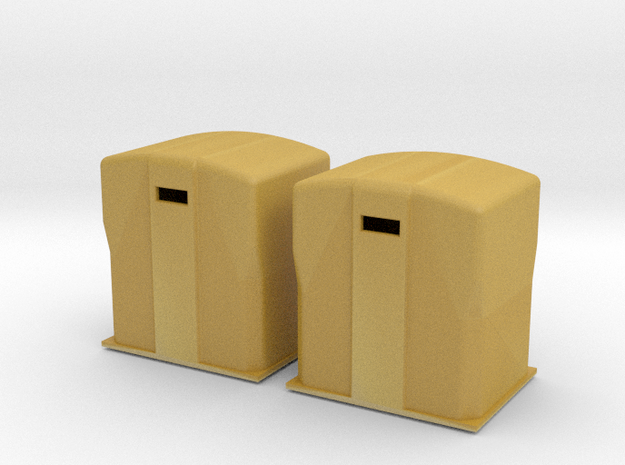 TJ-H01119x2 - Bennes à papier in Tan Fine Detail Plastic